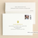 "Ribbon & Cross" - Confirmation Thank You Cards in Terracotta by Dish and Spoon - FREE Recipient Addressing