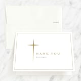 "Simple Faith" - Confirmation Thank You Cards in Mustard by fatfatin - Front