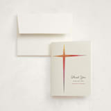 "Ombre Cross" - Confirmation Thank You Cards in Vanilla by Beth Schneider - Card with Envelope