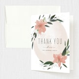 "Floral Burst" - Confirmation Thank You Cards in Blush by Leah Bisch - Front