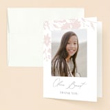 "blushed" - Confirmation Thank You Cards in Peony by Nicoletta Savod - Front