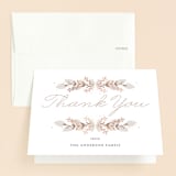 "Stacked Blessing" - Baptism and Christening Thank You Cards in Cream by Oma N. Ramkhelawan - Front