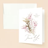"Meadow" - Baptism and Christening Thank You Cards in Powder by Phrosné Barwood - Front