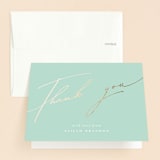 "Precious" - Baptism and Christening Thank You Cards in Cloud by Vera Lim - Front