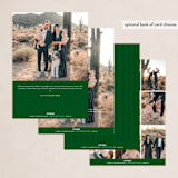 "Simple Elegance" - Holiday Cards in Forest by Jessica Williams - Back of Card Options