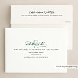 "Simple Elegance" - Holiday Cards in Forest by Jessica Williams - FREE Recipient Addressing