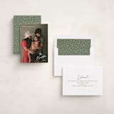 "Sans and Signature" - Holiday Cards in Snow by Hooray Creative - Assembled