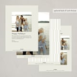 "Hartford" - Holiday Cards in Latte by Carolyn Nicks - Back of Card