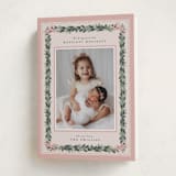 "Sugarpine" - Holiday Cards in Blush by Itsy Belle Studio - Folded Card