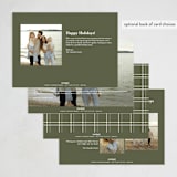 "Simple Five" - Holiday Cards in Pine by Brianne Larsen - Back of Card Options