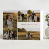"Simple Five" - Holiday Cards in Pine by Brianne Larsen - Folded Card