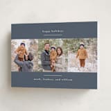 "modern minimalist" - Holiday Cards in Blue Spruce by Kate Ross - Folded Card