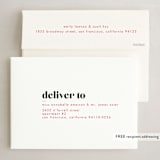 "Bold Merry" - Holiday Cards in Cranberry by That Girl Press - FREE Recipient Addressing