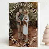 "Arch Greetings" - Holiday Cards in Snowfall by Baumbirdy - Folded Card