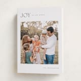 "Joy! To The World" - Holiday Cards in Pine by Wildfield Paper Co - Folded Card
