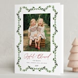 "evergreen garlands" - Holiday Cards in Snow by Erika Firm - Folded Card