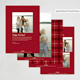 "Joyful Script" - Holiday Cards in Snow by Owl and Toad - Back of Card Options