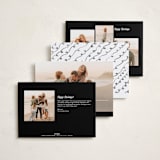 "Joy Snapshot" - Holiday Cards in Snow by Pixel and Hank - Back of Card Options