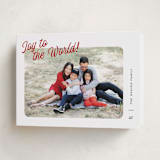 "Joy Snapshot" - Holiday Cards in Cranberry by Pixel and Hank - Folded Card