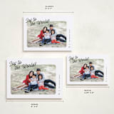 "Joy Snapshot" - Holiday Cards in Snow by Pixel and Hank - Formats Available