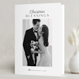 "refined" - Holiday Cards in Snowfall by Melanie Kosuge - Folded Card