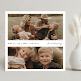 "Classic Square" - Holiday Cards in Coal by Blustery August - Front