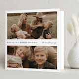"Classic Square" - Holiday Cards in Coal by Blustery August - Folded Card