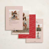 "cotillion" - Holiday Cards in Candied Grapefruit by Megan Davis - Back of Card Options