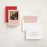 "cotillion" - Holiday Cards in Candied Grapefruit by Megan Davis - Assembled