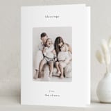"most minimal" - Holiday Cards in Noir by AK Graphics - Folded Card