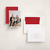 "Minimalist corner" - Holiday Cards in Poinsettia by Stacey Meacham - Assembled