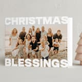 "Bold" - Holiday Cards in Snow by Kasia Labocki - Folded Card