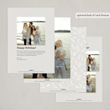 "Faith, community and love" - Holiday Cards in Snow by N. - Back of Card Options