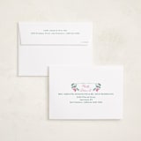 "Peaceful Garden" - Holiday Cards in Flamingo by Elly - FREE Recipient Addressing