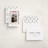 "Joyful-Bow" - Holiday Cards in Poinsettia by BR Designs - Assembled