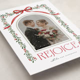 "Joyful-Bow" - Holiday Cards in Poinsettia by BR Designs - Detail