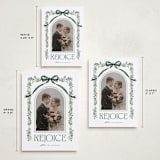 "Joyful-Bow" - Holiday Cards in Leaf by BR Designs - Formats Available