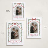 "Joyful-Bow" - Holiday Cards in Poinsettia by BR Designs - Formats Available