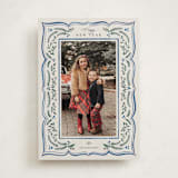 "Scalloped Edge Holiday" - Holiday Cards in Sapphire by Chris Griffith - Front