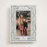 "Scalloped Edge Holiday" - Holiday Cards in Sapphire by Chris Griffith - Front
