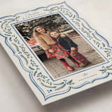 "Scalloped Edge Holiday" - Holiday Cards in Sapphire by Chris Griffith - Detail