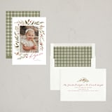 "Winter Holly Garden" - Holiday Cards in Holly Berry by Wildfield Paper Co - Assembled