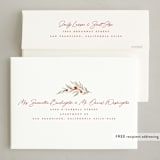 "Winter Holly Garden" - Holiday Cards in Holly Berry by Wildfield Paper Co - FREE Recipient Addressing