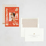 "joy and love" - Holiday Cards in Candied Apple by Sabrin Deirani - Assembled