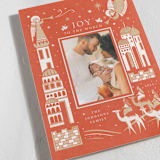 "joy and love" - Holiday Cards in Candied Apple by Sabrin Deirani - Detail