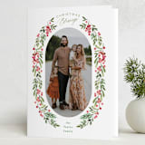 "Christmas Blessing Branches" - Holiday Cards in Gumdrop by Alethea and Ruth - Folded Card