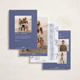 "Bird Doodle" - Holiday Cards in Cornflower by Cindy Reynolds - Back of Card Options