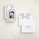 "Bird Doodle" - Holiday Cards in Cornflower by Cindy Reynolds - Assembled