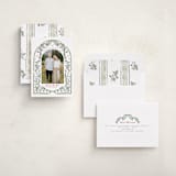 "Bird Doodle" - Holiday Cards in Evergreen by Cindy Reynolds - Assembled