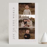 "Joyous Trio" - Holiday Cards in Cobblestone by Nicole Walsh - Front